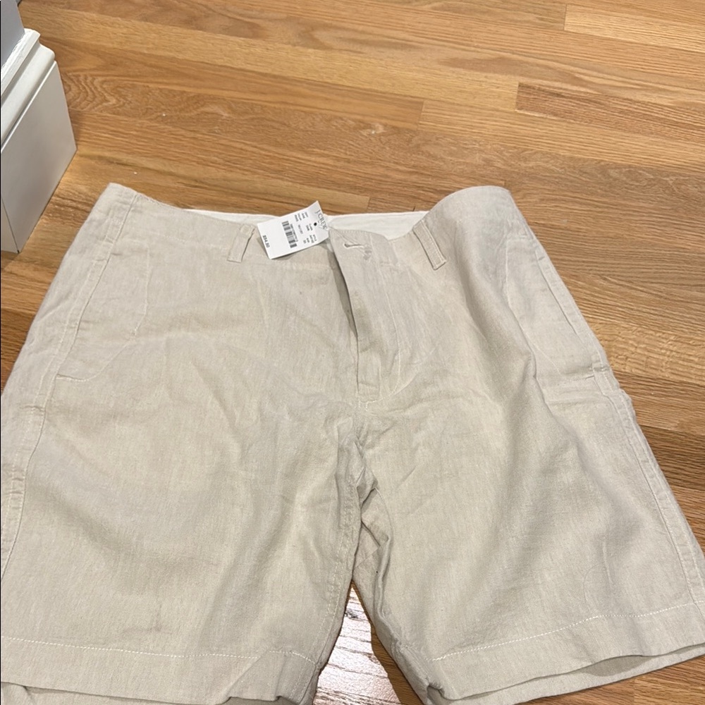 J. Crew Light Tan Men's Flat Front Shorts